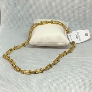 Gold plated choker